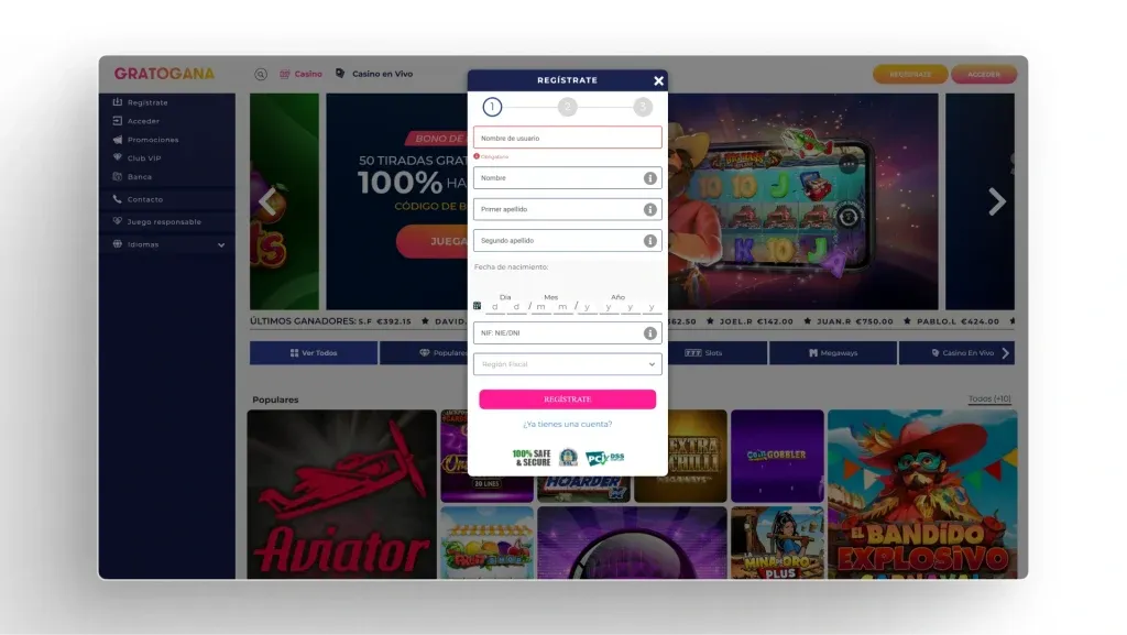 GratoGana Casino Registro y Acceso a tu Cuenta